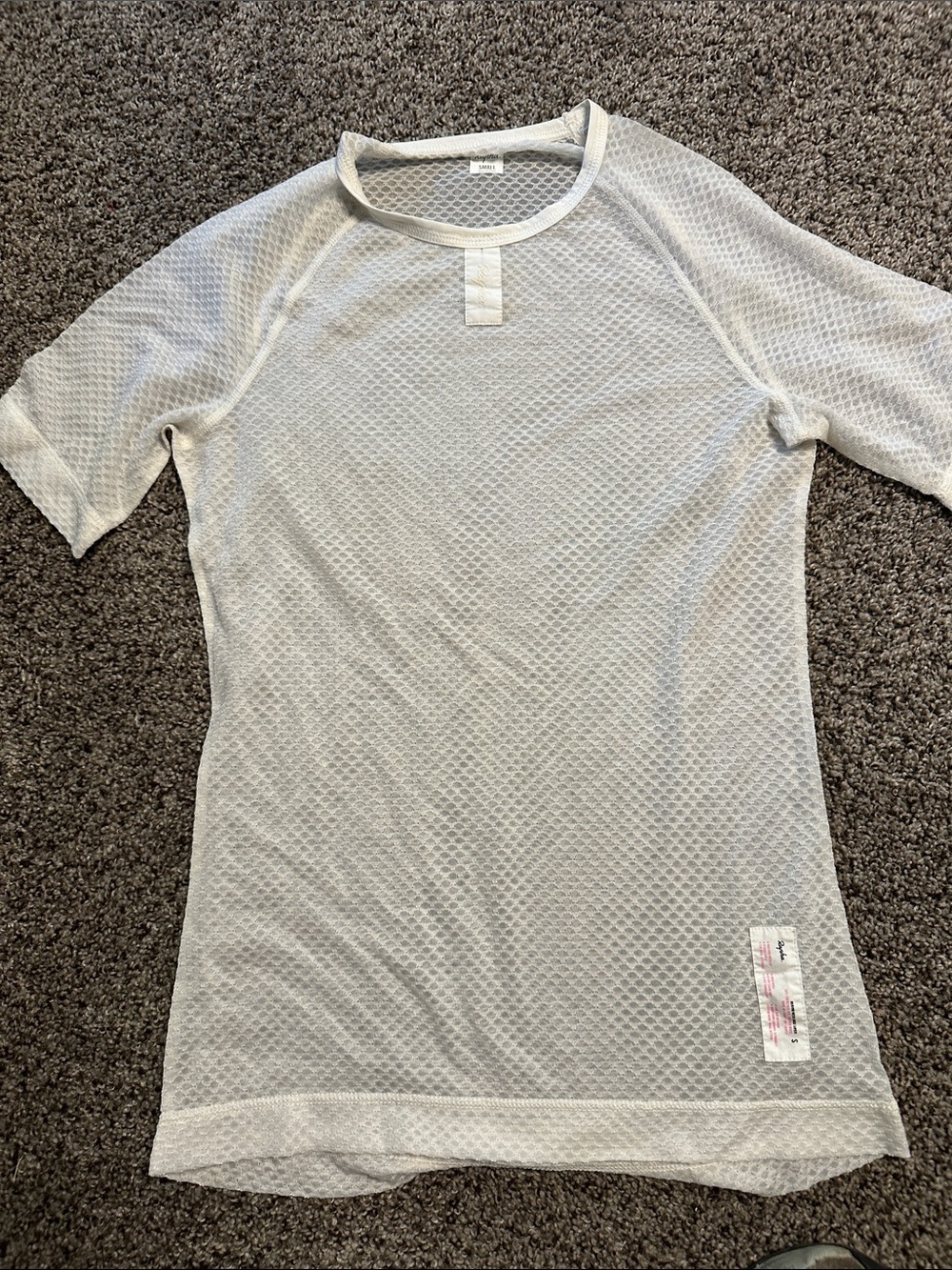 Rapha Light Gray Short-Sleeve Mesh Cycling Tee